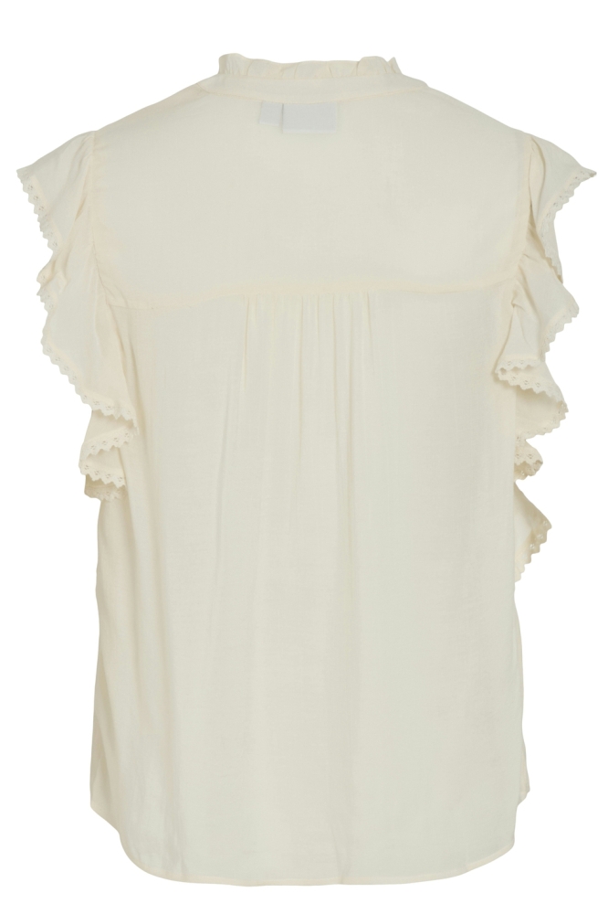 VIVILLAS V-NECK CP TOP 14105709 BIRCH